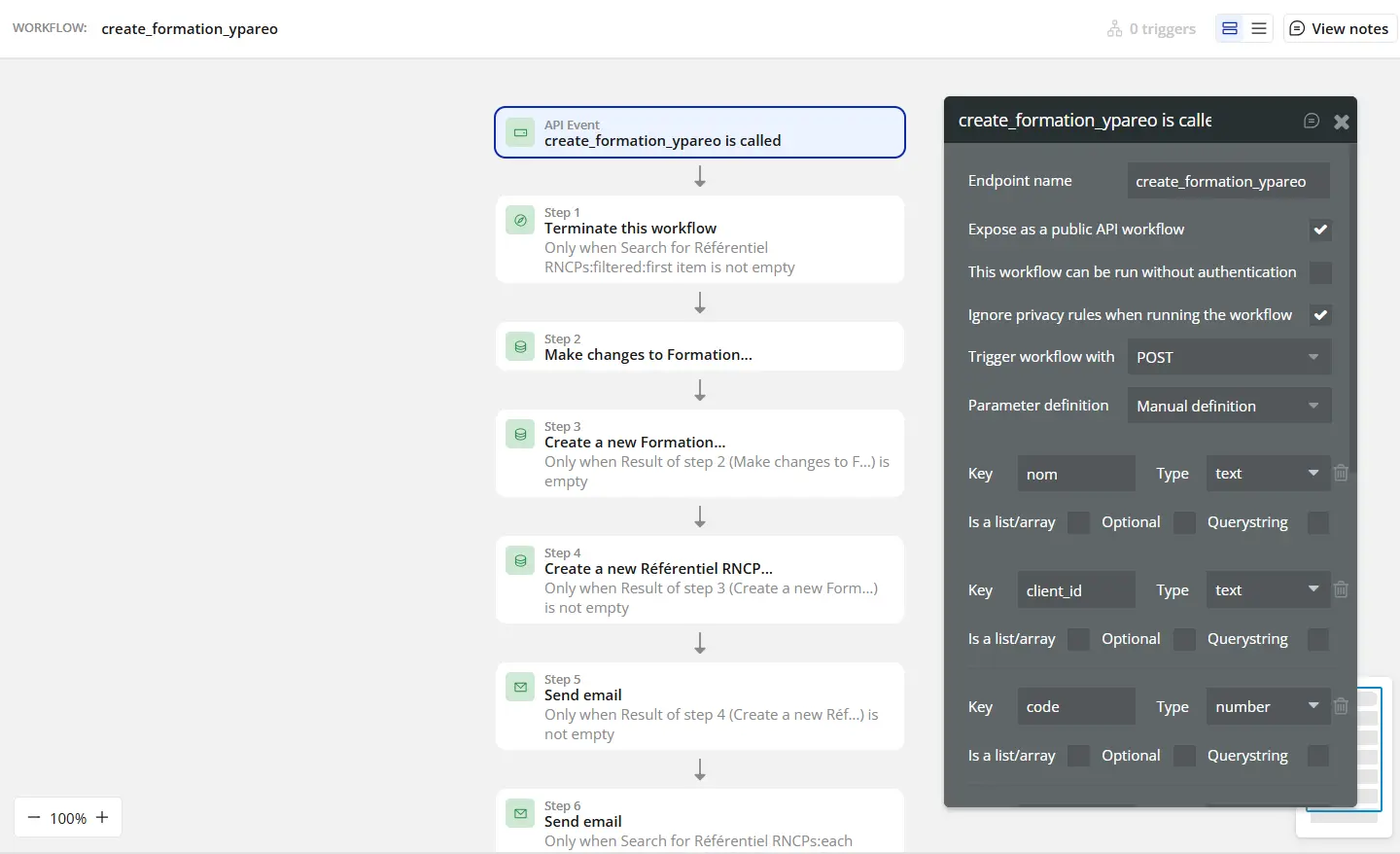 Synchronisation multi api backend worklflow